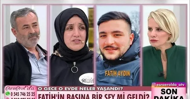 Esra Erol'da programında aylardır aranıyordu! Fatih Aydın'dan acı haber geldi