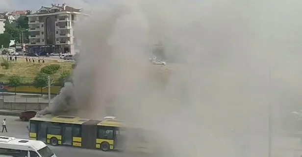 Bursa’da yolcu otobüsü alev topuna döndü