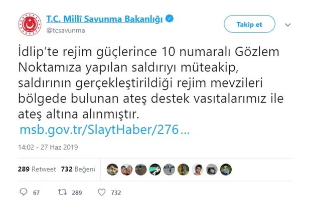 Son dakika... TSK, Suriye rejim güçlerinin İdlib'deki gözlem noktasına saldırısına anında karşılık verdi-1