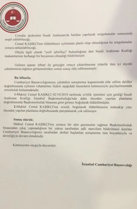 SON DAKİKA! Cemal Kaşıkçı cinayetinde flaş gelişme! Kaşıkçı'nın nasıl öldürüldüğü ortaya çıktı-2