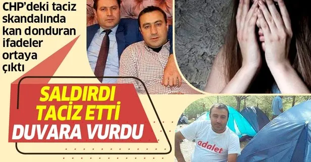 Saldırdı taciz etti duvara vurdu