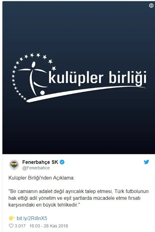 Fenerbahçe'den Galatasaray'a 'ayrıcalık' göndermesi-1