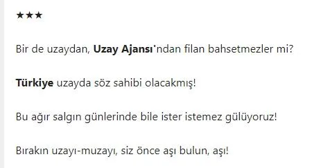 Heykeli hizmetten sayıp yere göğe sığdıramayan zihniyet Türkiye'nin Milli Uzay Programı'nı hedef aldı!-6