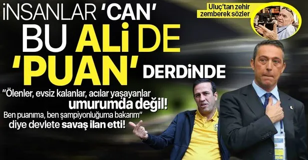 Hıncal Uluç’tan Fenerbahçe Başkanı Ali Koç’a çok sert tepki: İnsanlar Can, bu Ali de Puan derdinde