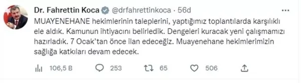 Son dakika: Bakan Koca'dan muayene hekimleriyle ilgili açıklama-1