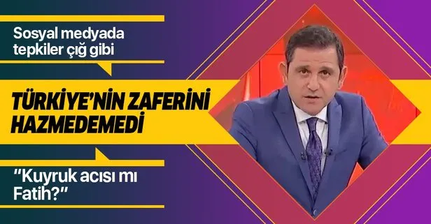 FOX TV haber sunucusu Fatih Portakal ’Türkiye’nin zaferini’ hazmedemedi! Portakal’a tepkiler çığ gibi