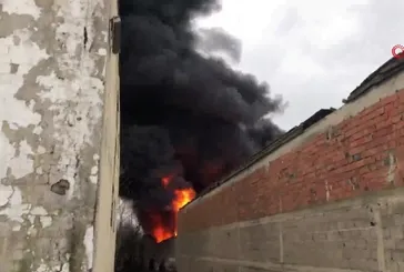 Tekirdağ’da geri dönüşüm tesisinde yangın!