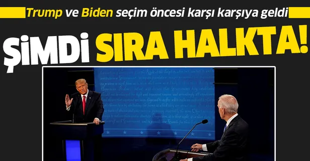 Trump ve Biden seçim öncesi son kez canlı yayında karşı karşıya