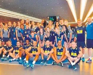Brezilyalı voleybolculardan Aydınlar’a jest!