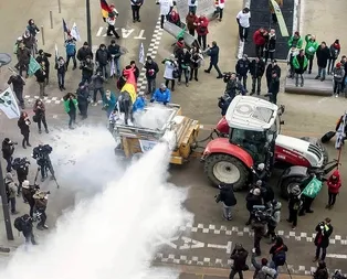 AB Konseyine süt tozuyla protesto