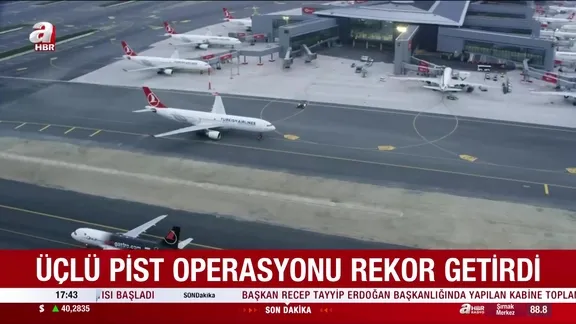 İstanbul'da 3'lü pist rekoru