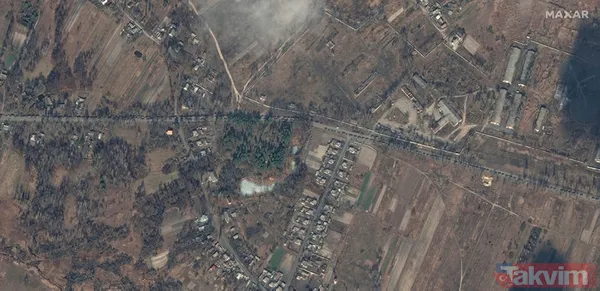 Uydu görüntüleri ortaya çıktı! 5 kilometrelik Rus askeri konvoyu Kiev'e ilerliyor - 10