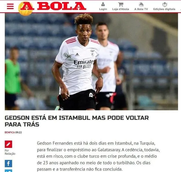 Portekiz basınından bomba iddia: Gedson Fernandes Galatasaray için İstanbul’da!-2