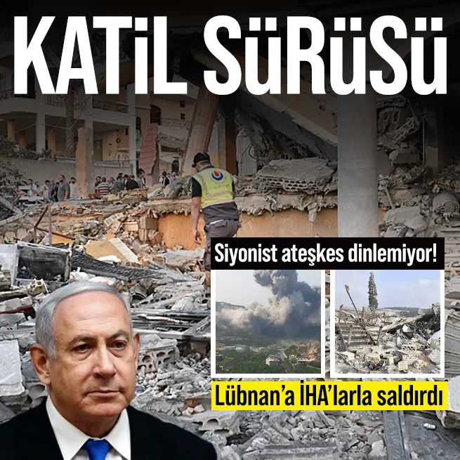 İşgalciden Lübnan’ın güneyine İHA’lı saldırı!