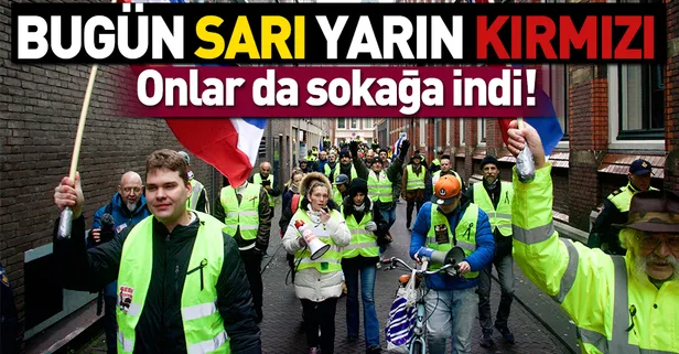 Hollanda'da "sarı yelekliler" hükümeti protesto etti