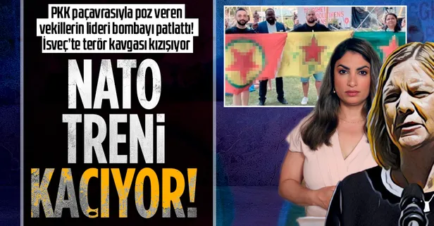 İsveç terör bilmecesi: PKK paçavrası açan Sol Partili vekillerin lideri Dadgostar 'ilgim yok' dedi!