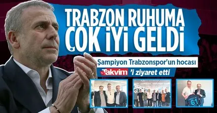 Şampiyon Trabzonspor’un hocası Abdullah Avcı TAKVİM’i ziyaret etti