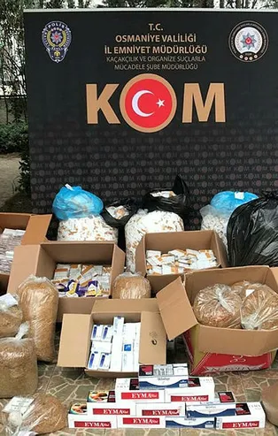 Osmaniye’de kaçak tütün operasyonu