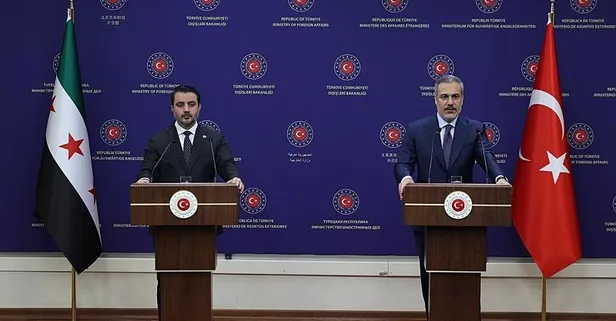 Şam heyeti Ankara'da! Bakan Fidan ve Şeybani'den ortak basın toplantısında önemli açıklamalar