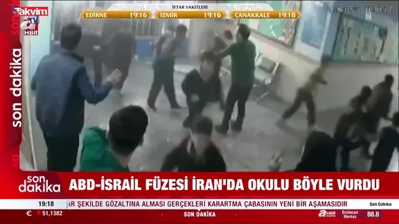 ABD - İsrail füzesi İran'da okulu böyle vurdu