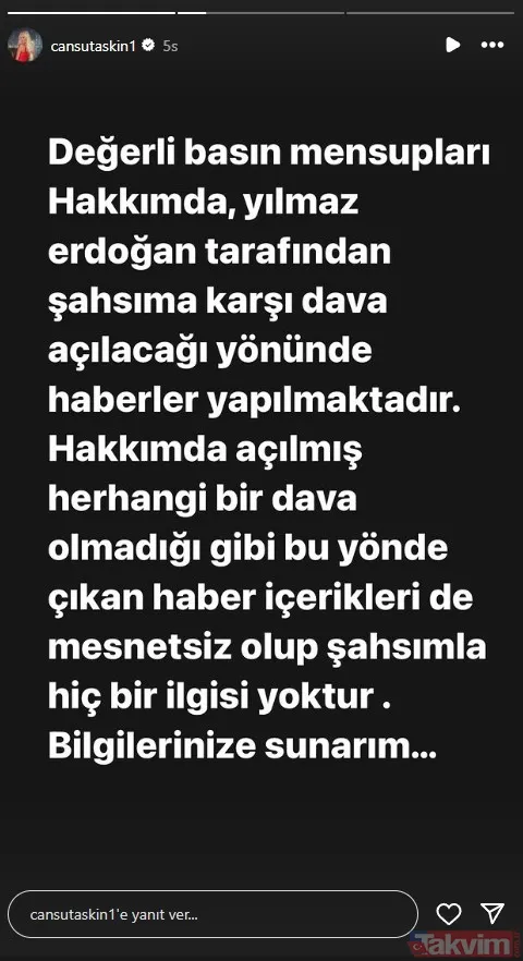 Öpüşme videoları ifşa olmuştu! "İlişkinin iki günlük gösterilmesine..." Yılmaz Erdoğan'ın eski aşkı Cansu Taşkın'dan olay cümleler! - 9