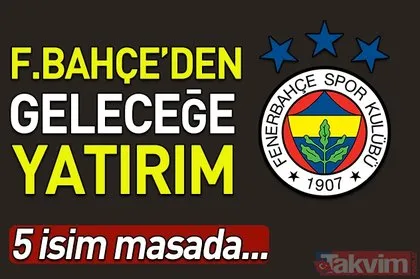 Fenerbahçe’den geleceğe yatırım! 5 isim masada...