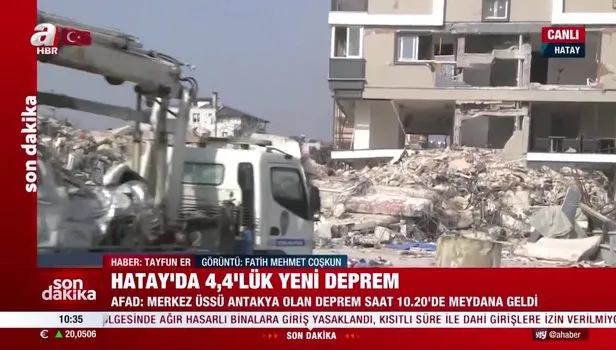 Hatay Antakya'da 4 4 büyüklüğünde deprem 1 MART 2023