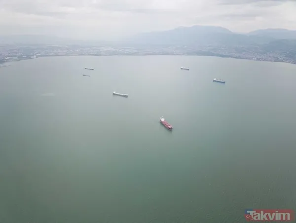 SON DAKİKA: İstanbul'a kadar dayandı: Kocaeli Körfez'de deniz turkuaz renge döndü! TÜBİTAK numune aldı - 4