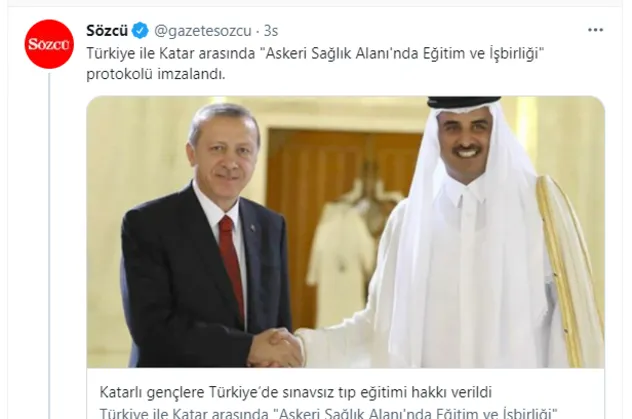 YKS'ye sayılı saatler kala Sözcü'den algı operasyonu: Katar'la imzalanan protokolü 'sınavsız üniversite' diye servis etti