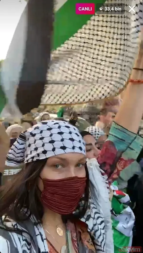 Instagram'dan sansür üstüne sansür! Ünlü model Bella Hadid'in 'Filistin' paylaşımları engellendi... - 3