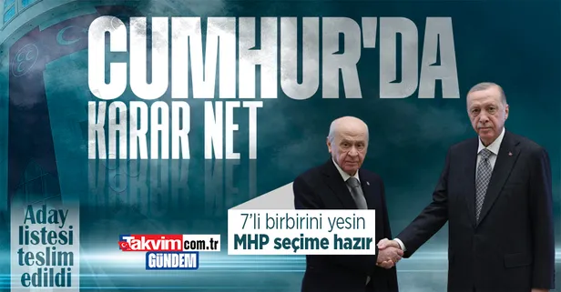 Son dakika: MHP aday listelerini YSK'ya teslim etti