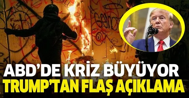 ABD'de şiddet olayları durmak bilmiyor! Trump'tan son dakika hamle...