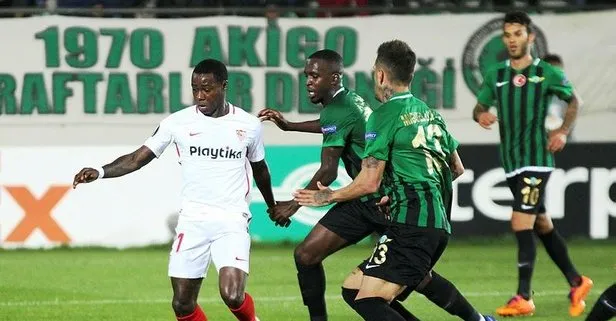 Akhisarspor sahasında Sevilla'ya 3-2 kaybetti