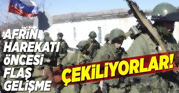 Rus askerleri Afrinden çekiliyor
