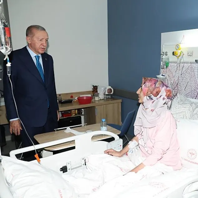 Başkan Erdoğan hastalara moral verdi!