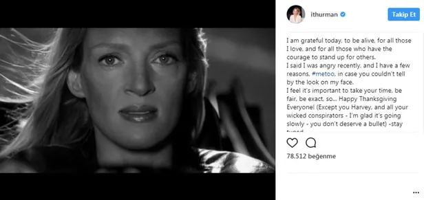 Uma Thurman, Harvey Weinstein'a ateş püskürdü-5