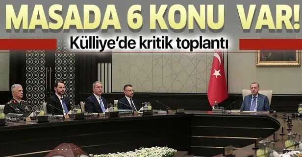 Son dakika: Kritik MGK Başkan Erdoğan liderliğinde başladı