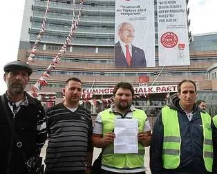 CHP’nin işten attığı işçilerden açlık grevi!