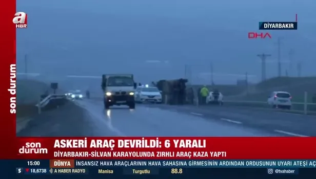 Diyarbakır'da askeri araç devrildi: 6 yaralı