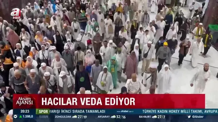 Hacılar veda ediyor! Kabe’ye hüzünlü veda