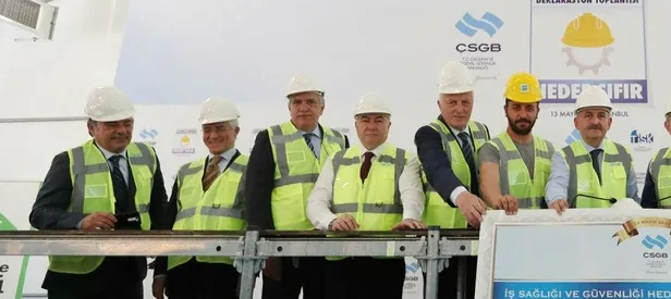 Sıfır iş kazasına mega projede start verildi