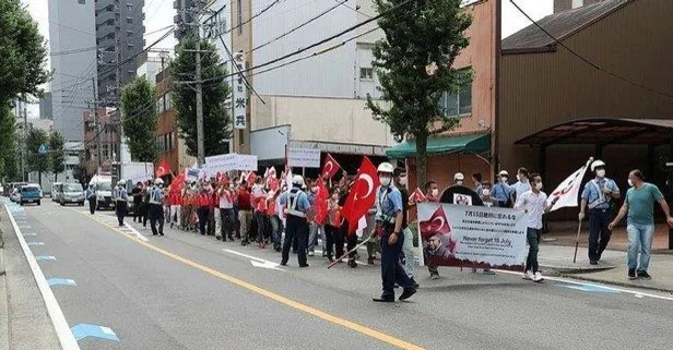 Japonya’da FETÖ protestosu