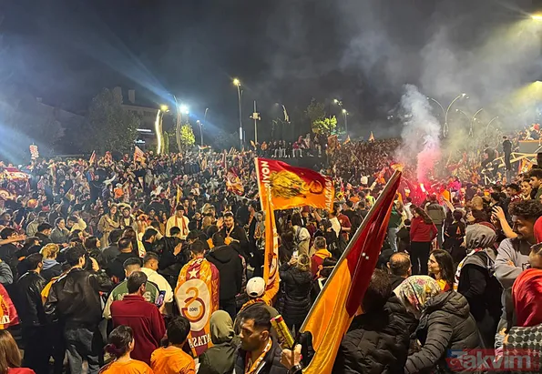 Galatasaray’ın şampiyonluğu sonrası Türkiye sarı kırmızıya boyandı