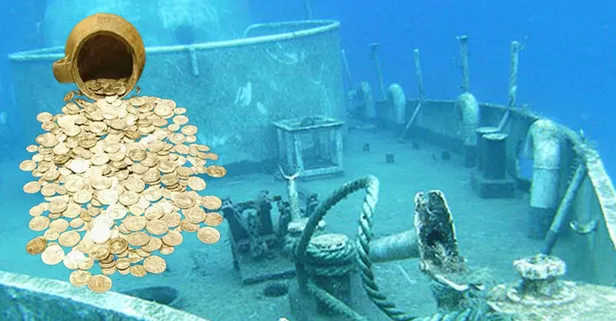 Manzarayı gören hazine avcıları bile şaştı kaldı! Denizin altında oluk oluk altın bulundu
