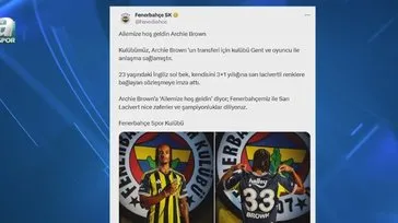 Archie Brown Fenerbahçe'de!