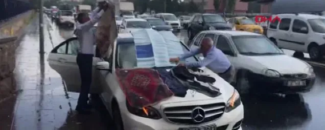 Ankaralılar doluya hazırlıksız yakalandı