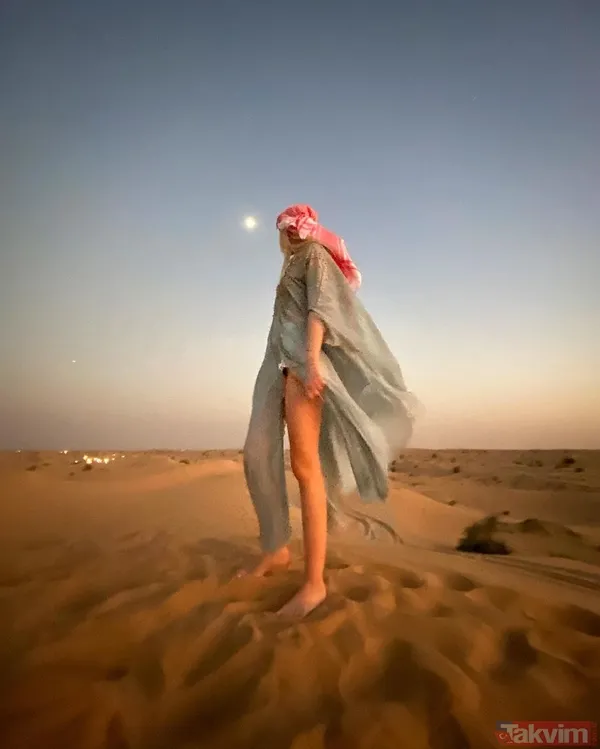 Aleyna Tilki çölde cesur pozlar verdi annesi Havva Öztel’den hamle gecikmedi! İddialı paylaşımıyla kızını gölgede bıraktı - 4