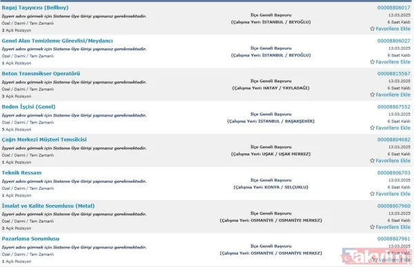 İlkokul, ortaokul ve lise mezunları başvurabilir! Türkiye genelinde 81 İlde 18.252 personel alımı - 3