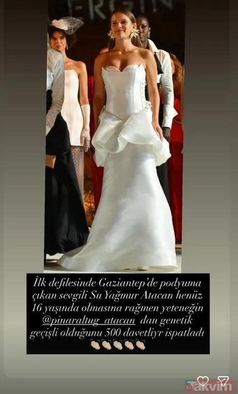 Pınar Altuğ’un 16 yaşındaki kızı podyumun tozunu attırdı: Boynuz kulağı geçmiş! - 16