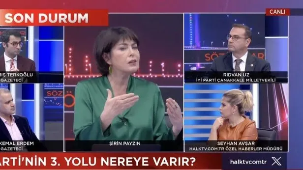 CHP medyası Halk TVde İYİ Partili Rıdvan Uza 15 vekil hatırlatması! Şirin Payzından skandal sözler!